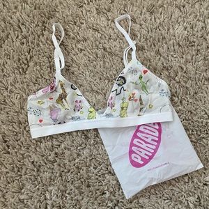 Parade - Triangle Bralette | Silky Mesh - pattern